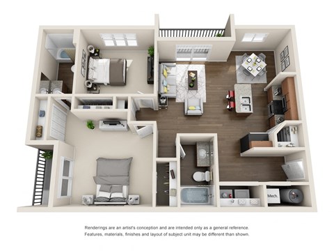 West Jordan, UT Boulder Canyon Apartments Elm Tree Floor Plan